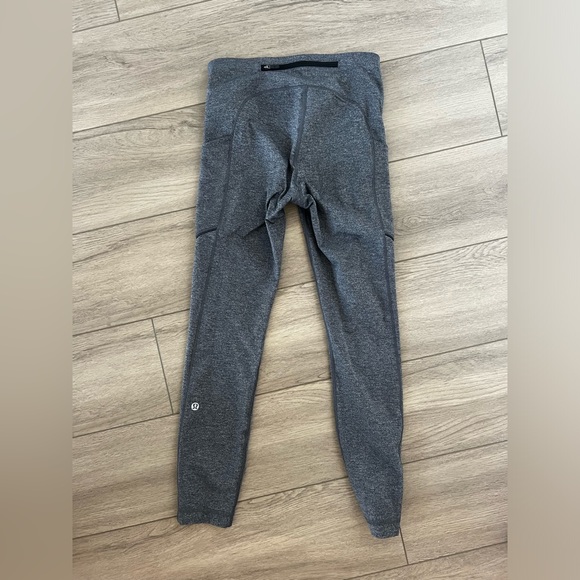 Lululemon Fast and Free gray leggings - Picture 2 of 3